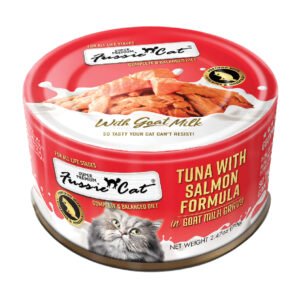 Fussie Cat Super Premium Tuna w/ Salmon Formula in Goat Milk Canned Cat Food