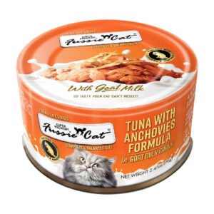 Fussie Cat Super Premium Tuna w/ Anchovies Formula in Goat Milk Canned Cat Food