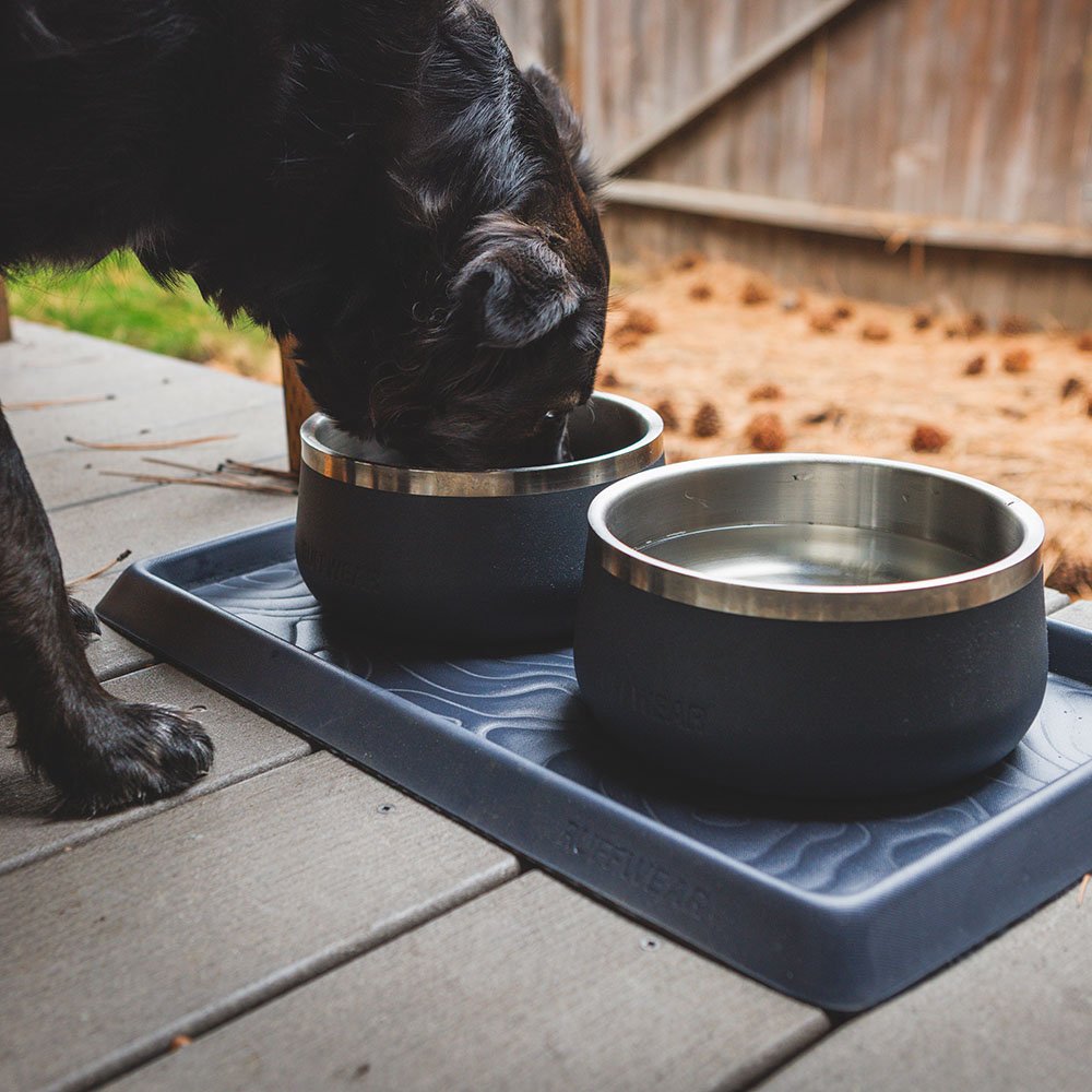 RuffWear Basecamp Basalt Gray Food & Water Bowl Mat - Image 3