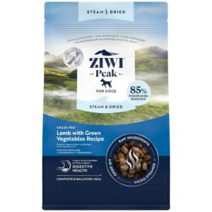ZIWI Peak Steam & Dried Grass-Feed Lamb w/ Green Vegetables Recipe Air-Dried Dog Food