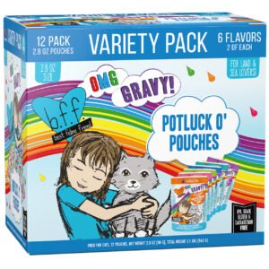 Weruva BFF OMG Gravy! Potluck O' Pouches Variety Pack Wet Cat Food