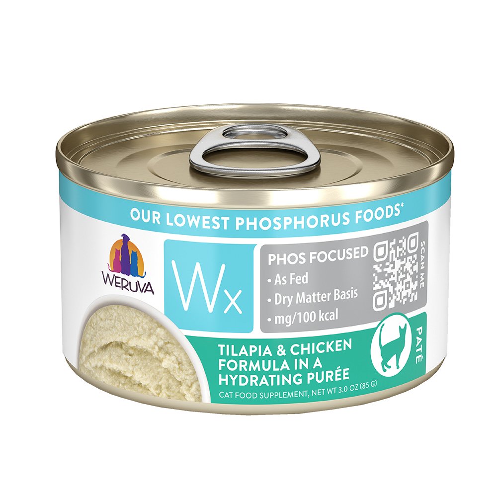 Weruva Wx Phos Focused Tilapia & Chicken Formula Pate Cat Food Supplement