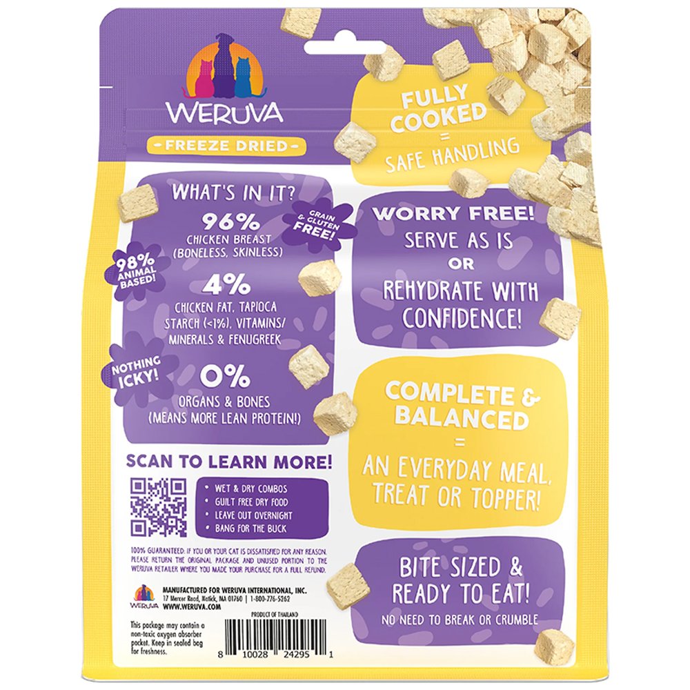 Weruva Freeze Dried Paw Lickin' Chicken Fully Cooked Cat Food - Image 3