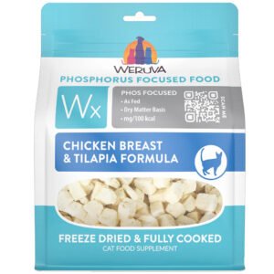 Weruva Wx Phos Focused Chicken Breast & Tilapia Formula Freeze Dried & Fully Cooked Cat Food Supplement