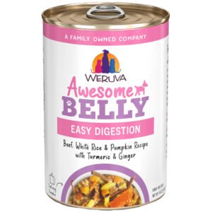 Weruva Awesome Belly Easy Digestion Beef, White Rice & Pumpkin Recipe w/ Turmeric & Ginger Canned Dog Food