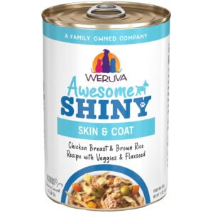 Weruva Awesome Shiny Skin & Coat Chicken Breast & Brown Rice Recipe w/ Veggies & Flaxseed Canned Dog Food