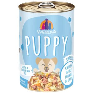 Weruva Puppy Shredded Chicken & Rice Formula in Gravy Canned Dog Food