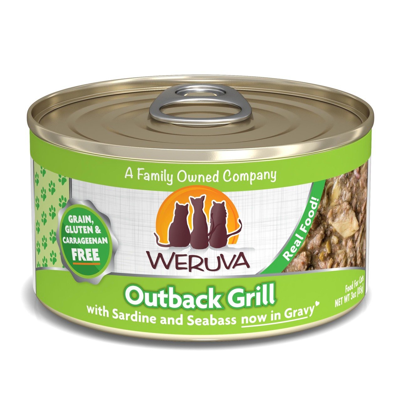 Weruva Outback Grill with Sardine and Seabass in Gravy Canned Cat Food