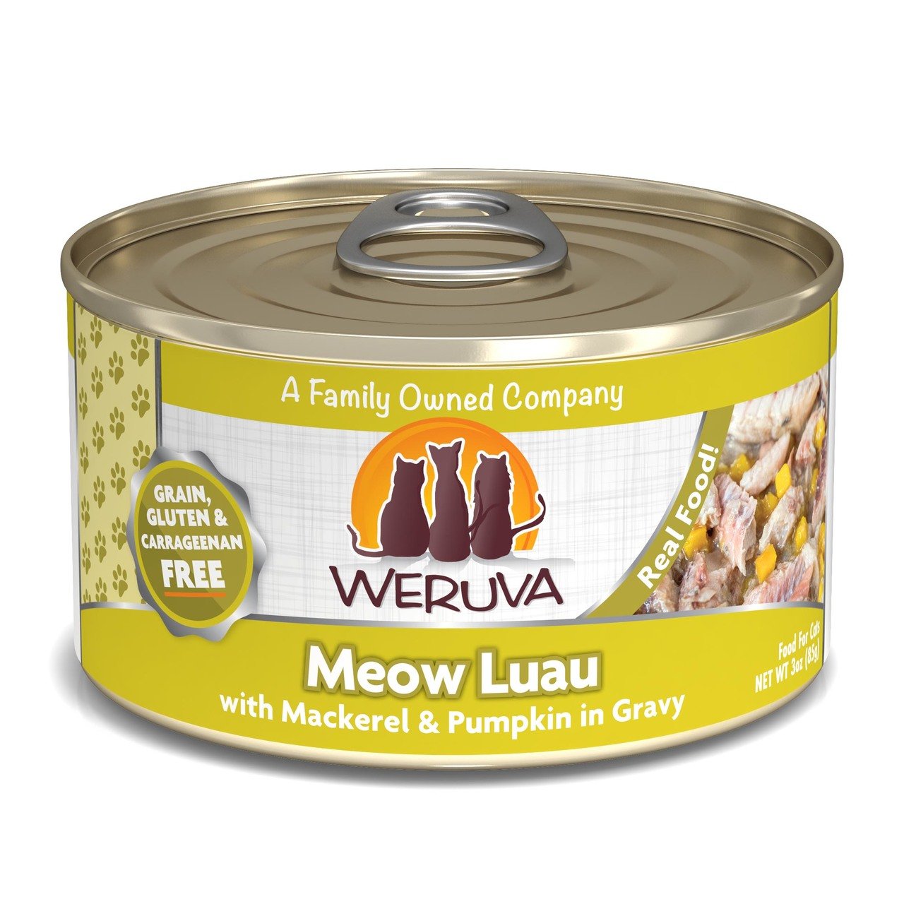 Weruva Meow Luau with Mackerel and Pumpkin in Gravy Canned Cat Food