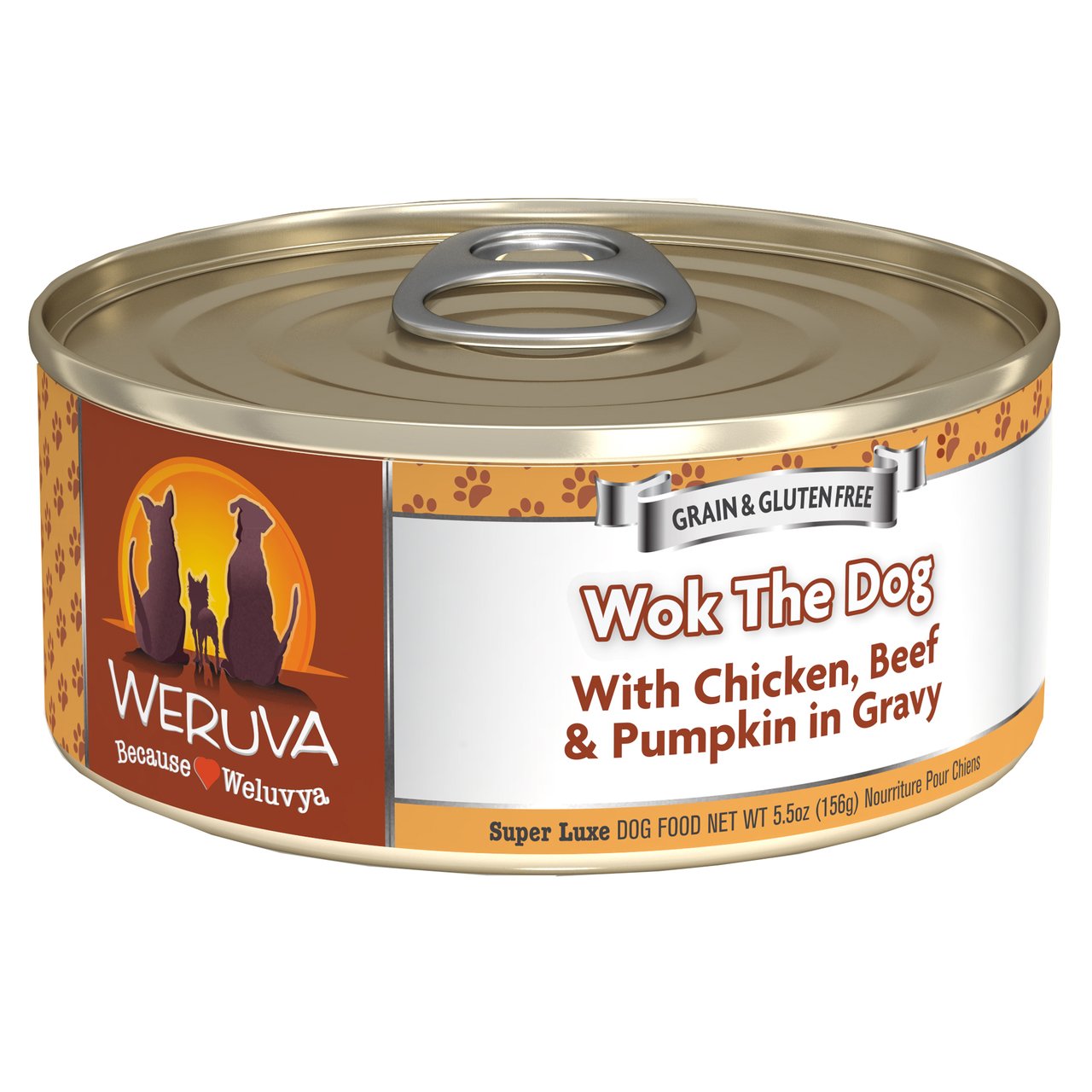 Weruva Wok the Dog with Chicken, Beef and Pumpkin in Gravy Canned Dog Food