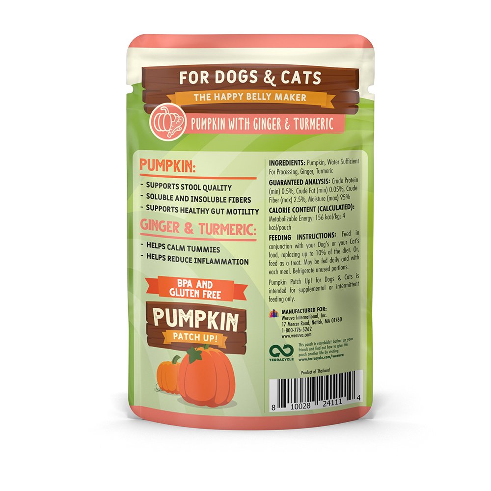 Weruva Pumpkin Patch Up! Pumpkin with Ginger & Turmeric Supplement for Dogs & Cats - Image 2