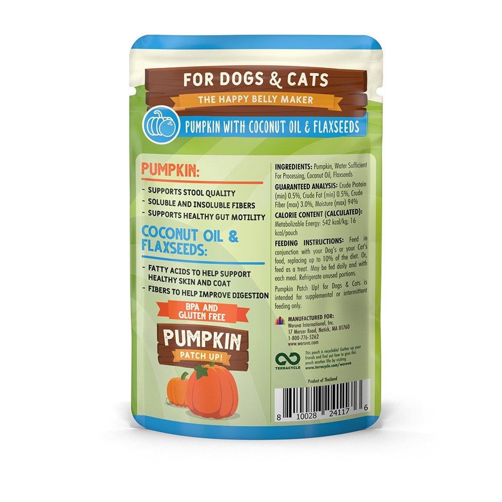Weruva Pumpkin Patch Up! Pumpkin with Coconut Oil & Flaxseeds Supplement for Dogs & Cats - Image 2