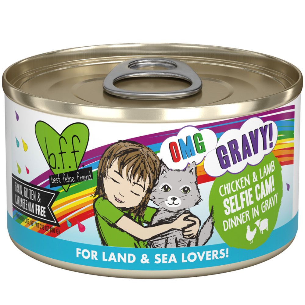 Weruva BFF OMG Gravy! Chicken & Lamb Selfie Cam! Dinner in Gravy Canned Cat Food