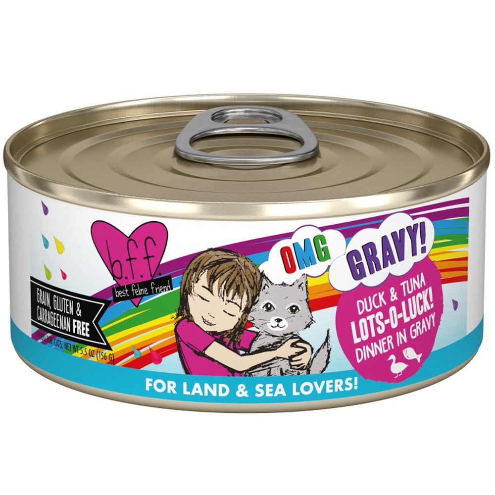 Weruva BFF OMG Gravy! Duck & Tuna Lots-O-Luck! Dinner in Gravy Canned Cat Food - Image 3
