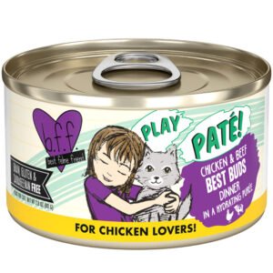 Weruva BFF Play Paté! Chicken & Beef Best Buds Dinner in a Hydrating Purée Canned Cat Food