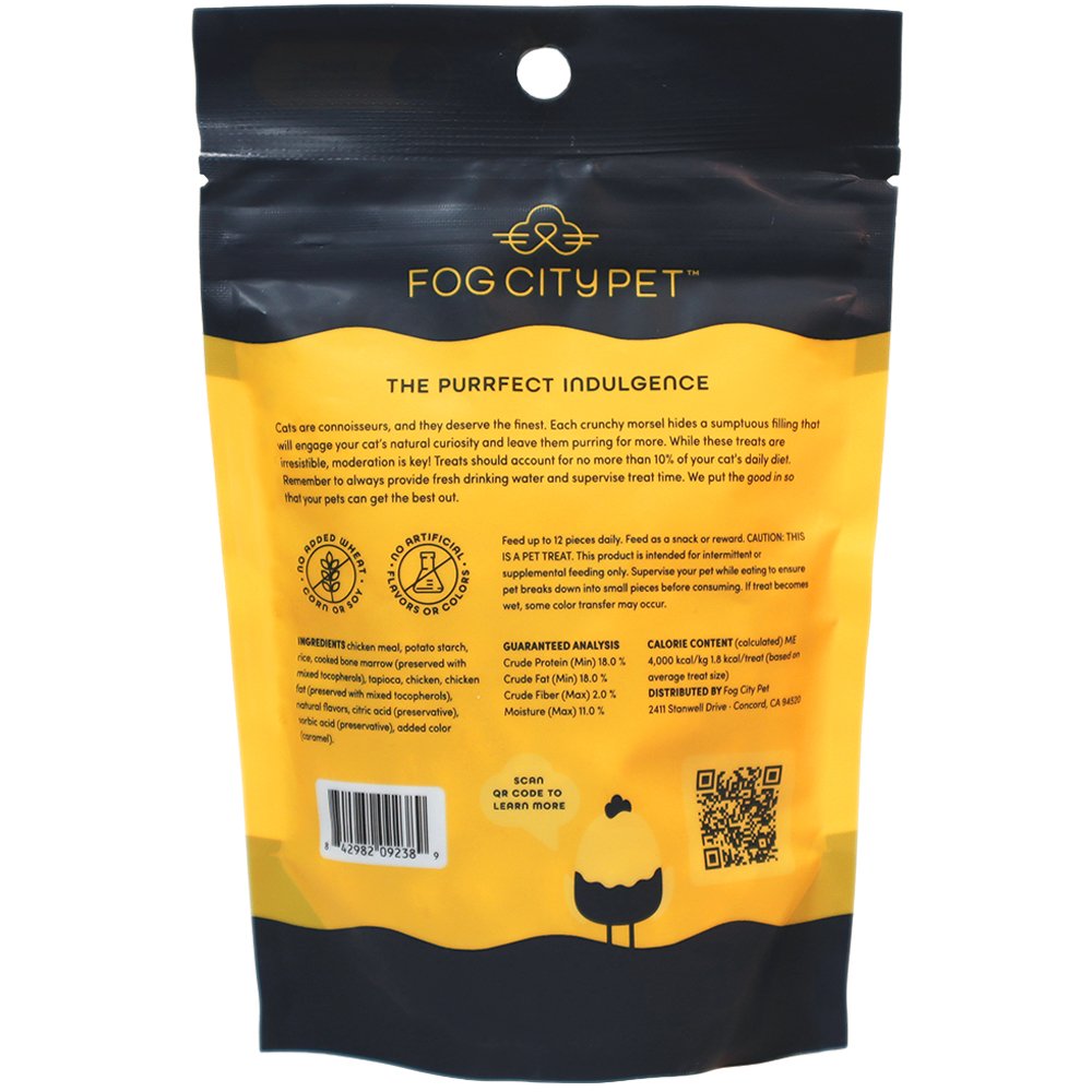 Fog City Pet Crunchy w/ Soft Filling Chicken Cat Treats - Image 3