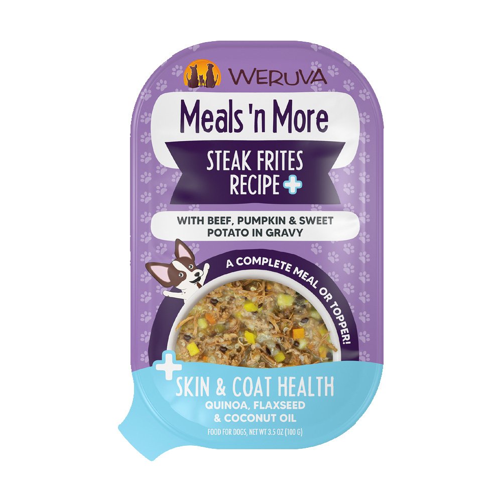 Weruva Meals 'n More Steak Frites Recipe Plus Wet Dog Food
