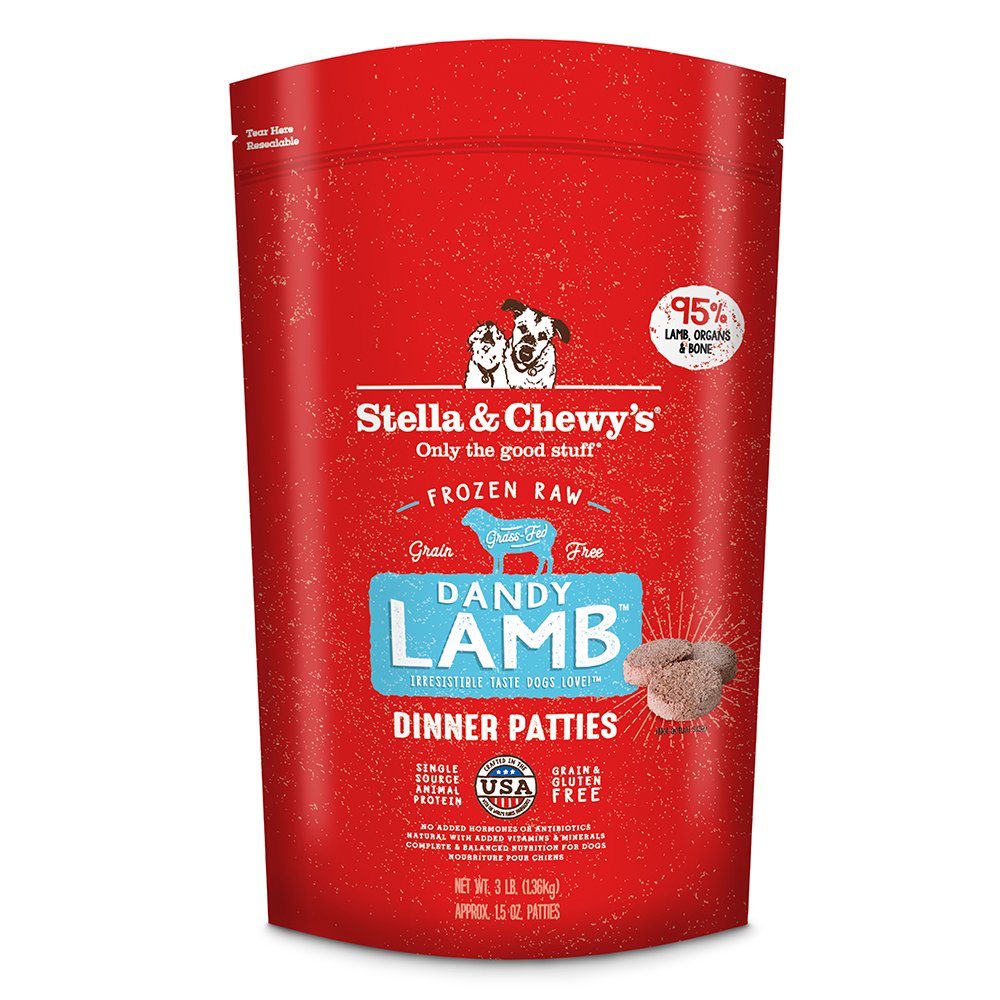 Stella & Chewy's Dandy Lamb Dinner Patties Frozen Raw Dog Food