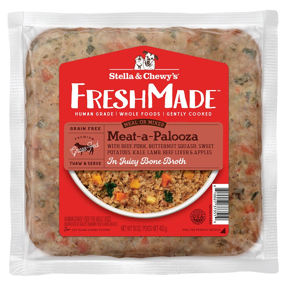 Stella & Chewy's Gently Cooked Meat-a-Palooza Recipe In Juicy Bone Broth Frozen Dog Food