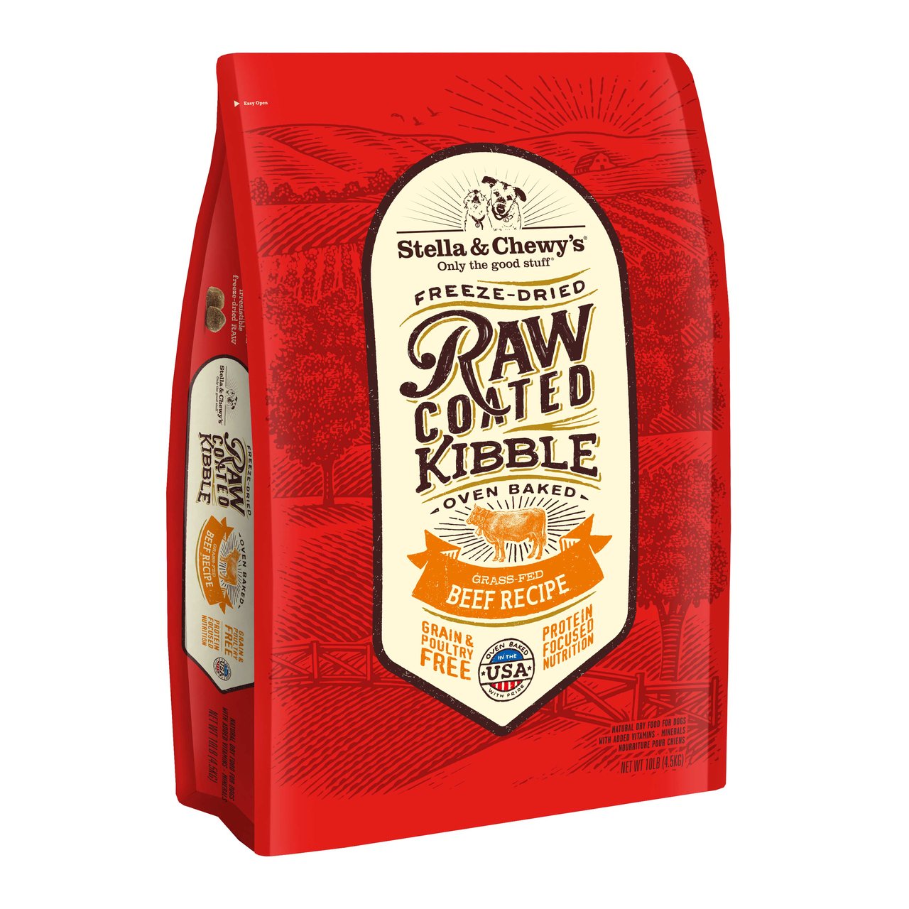Stella & Chewy's Grass-Fed Beef Recipe Raw Coated Kibble Dry Dog Food