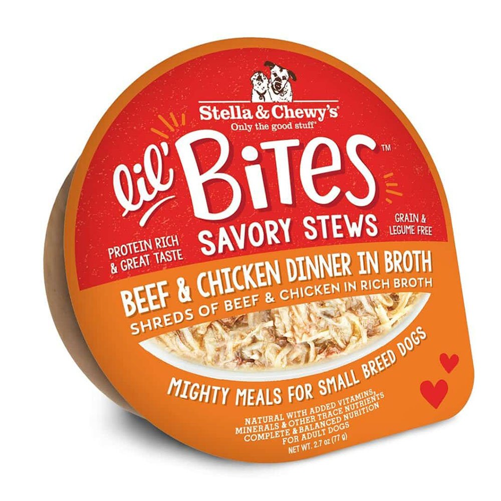 Stella & Chewy's Lil' Bites Savory Stews Beef & Chicken Dinner in Broth Wet Dog Food