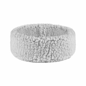 Friends Forever Gray Snuggly Fleece Round Pet Bed