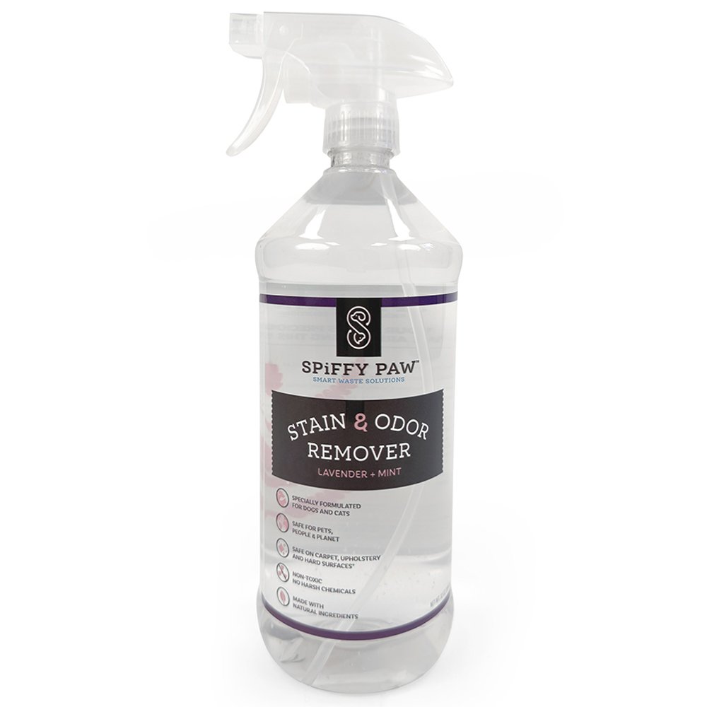 Spiffy Paw Lavender + Mint Stain & Odor Remover Spray Formulated for Dogs & Cats