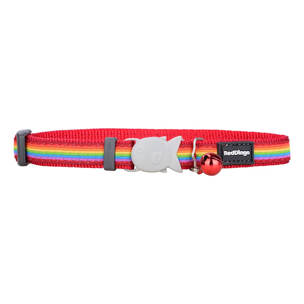 Red Dingo Red Rainbow Breakaway Safety Cat Collar