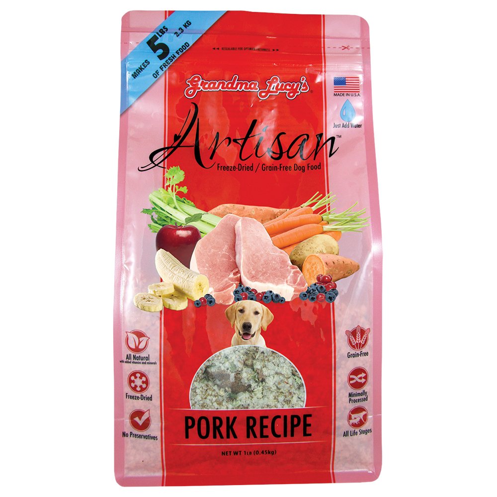 Grandma Lucy's Artisan Pork Grain-Free Freeze-Dried Dog Food