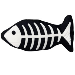Zip Kitty Skeleton Floppy Fish Interactive Cat Toy