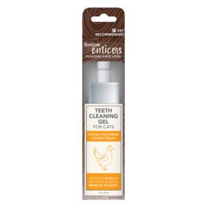 TropiClean Enticers Honey Marinated Chicken Flavor Teeth Cleaning Gel for Cats