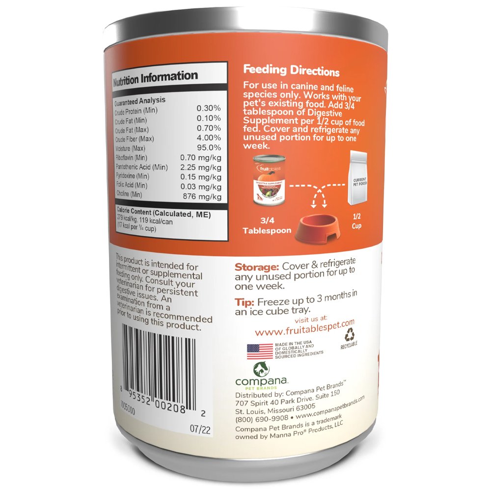 Fruitables Pumpkin SuperBlend Digestive Supplement for Dogs & Cats - Image 3