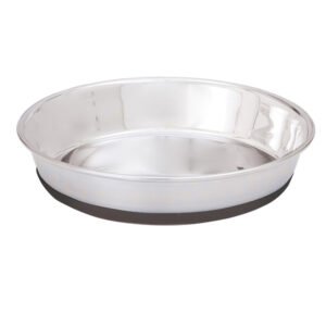 Indipets Shallow Stainless Steel Cat Dish