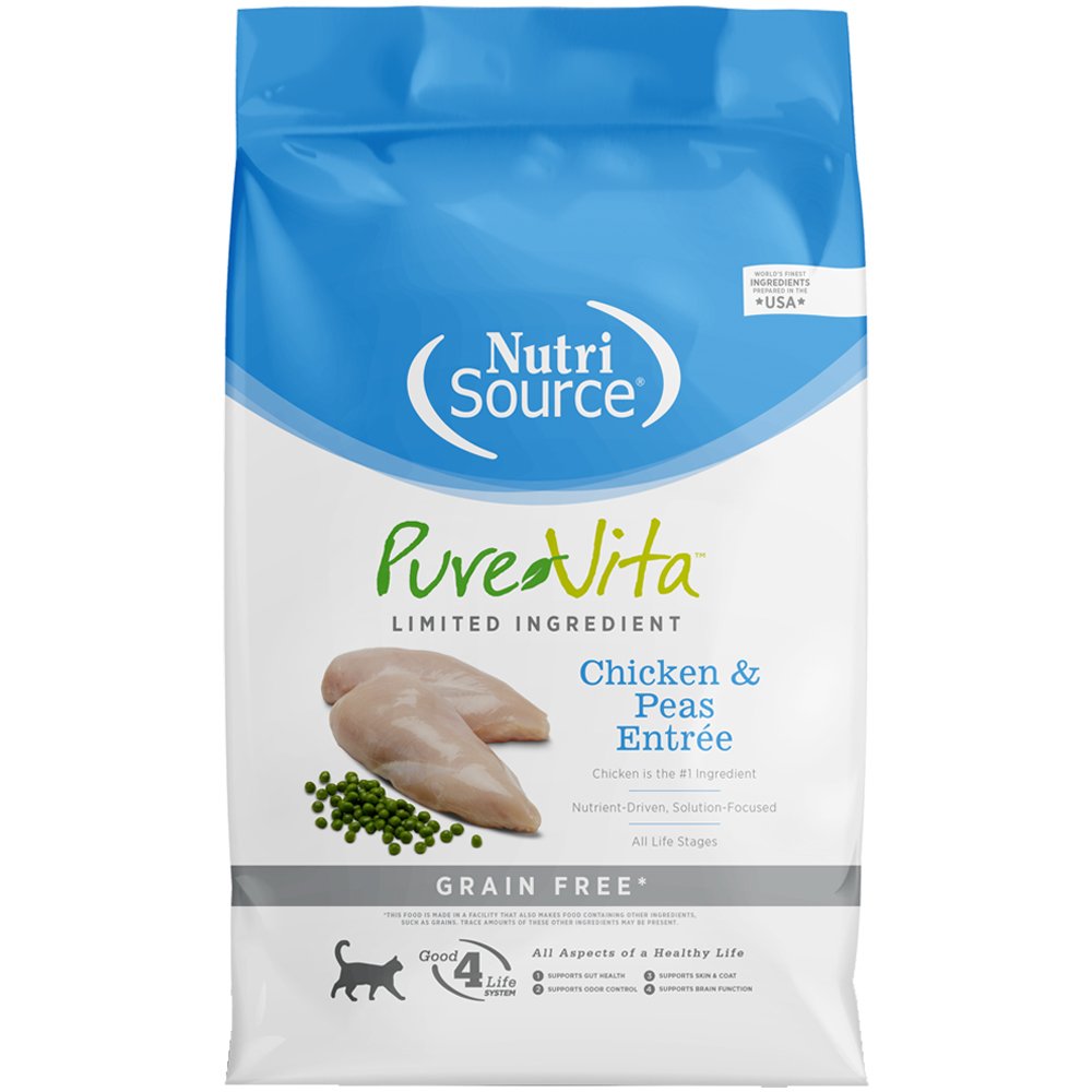 PureVita Limited Ingredient Chicken & Peas Entrée Grain Free Dry Cat Food