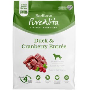 PureVita Limited Ingredient Duck & Cranberry Entrée w/ Wholesome Grains Dry Dog Food