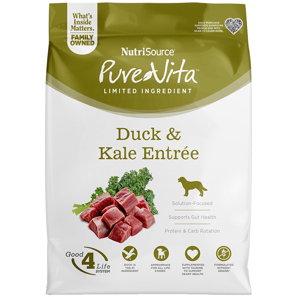 PureVita Limited Ingredient Duck & Kale Entrée Dry Dog Food