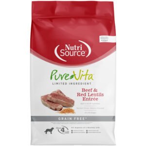 PureVita Limited Ingredient Beef & Red Lentils Entrée Grain Free Dry Dog Food