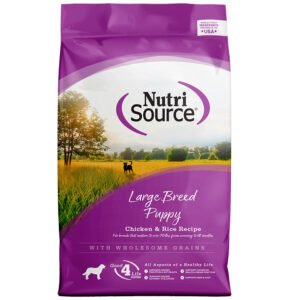 NutriSource Large Breed Puppy Chicken & Rice Recipe w/ Wholesome Grains  Dry Dog Food