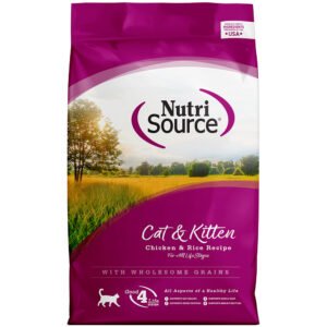 NutriSource Cat & Kitten Chicken & Rice Recipe w/ Wholesome Grains Dry Cat Food