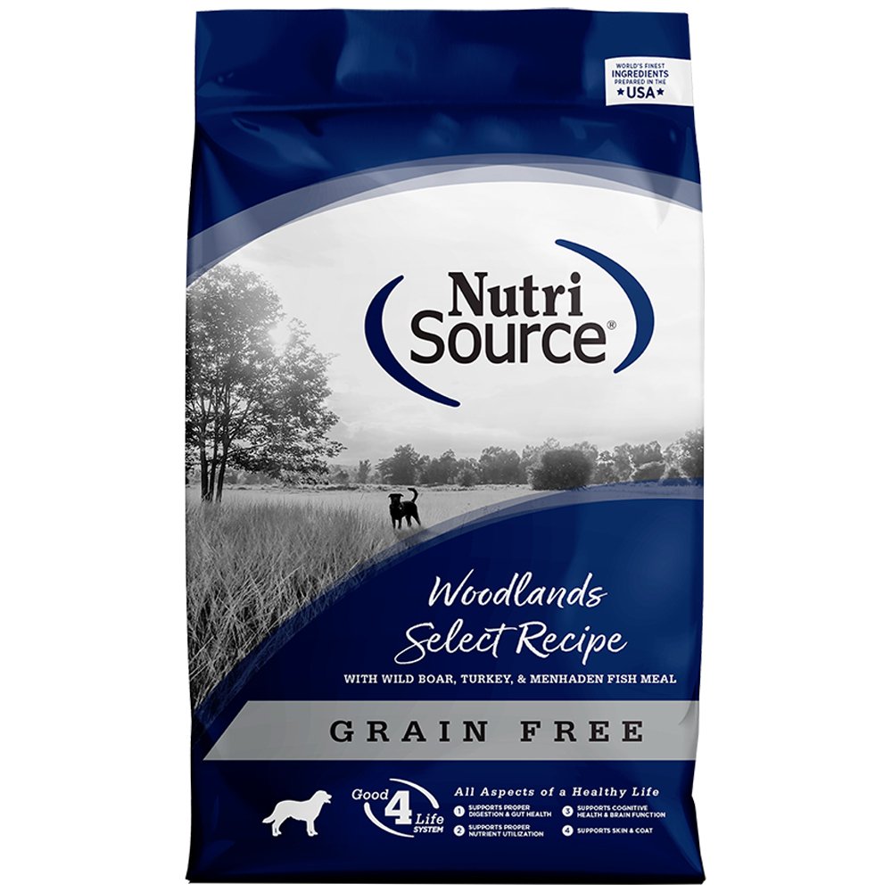 NutriSource Woodlands Select Recipe w/ Wild Boar, Turkey & Menhaden Fish Meal Grain Free Dry Dog Food