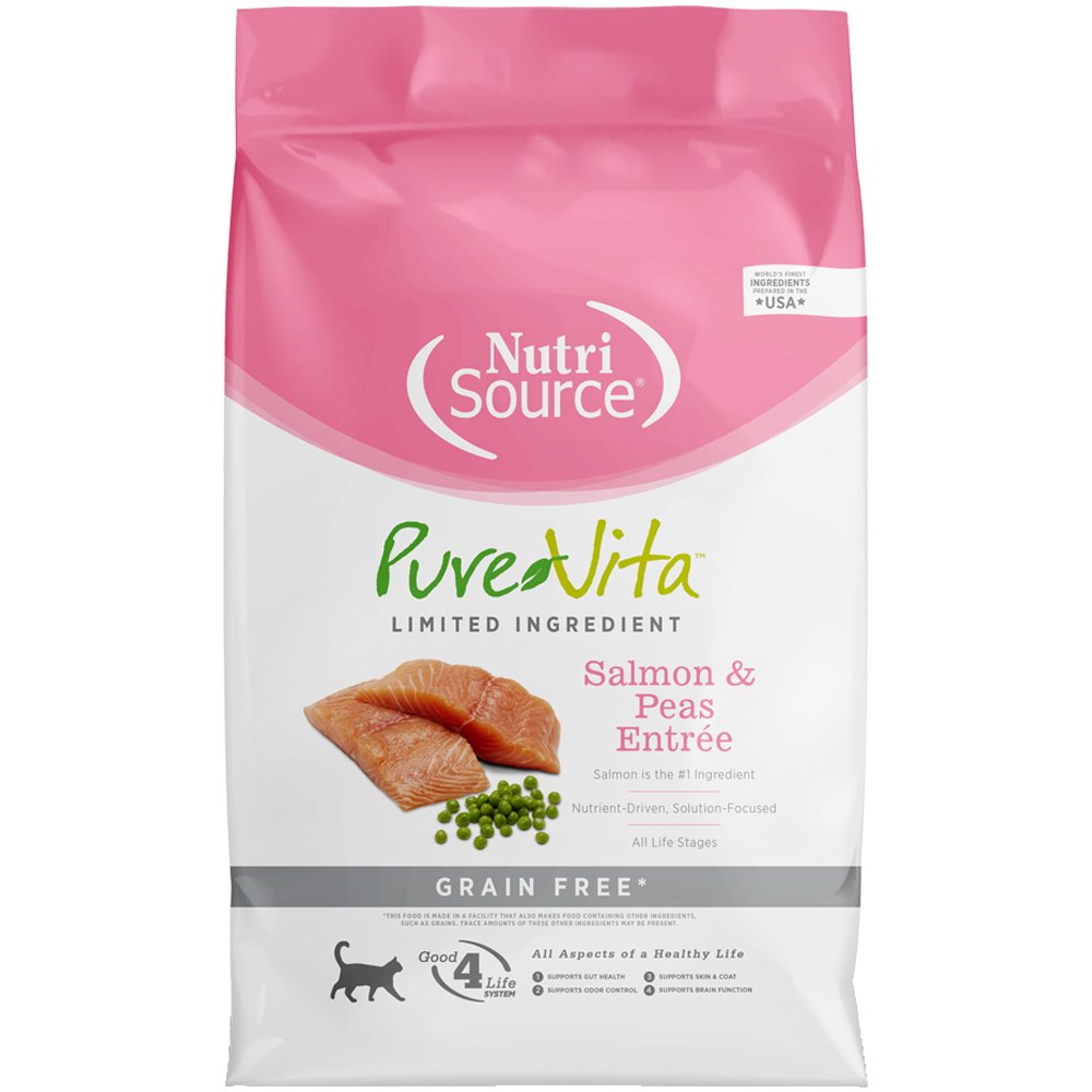 PureVita Limited Ingredient Salmon & Peas Entrée Grain Free Dry Cat Food