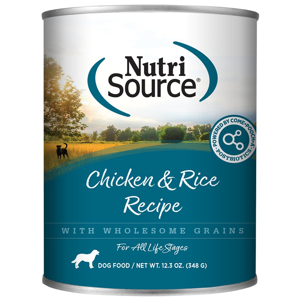 NutriSource Chicken & Rice Recipe w/ Wholesome Grains Canned Dog Food