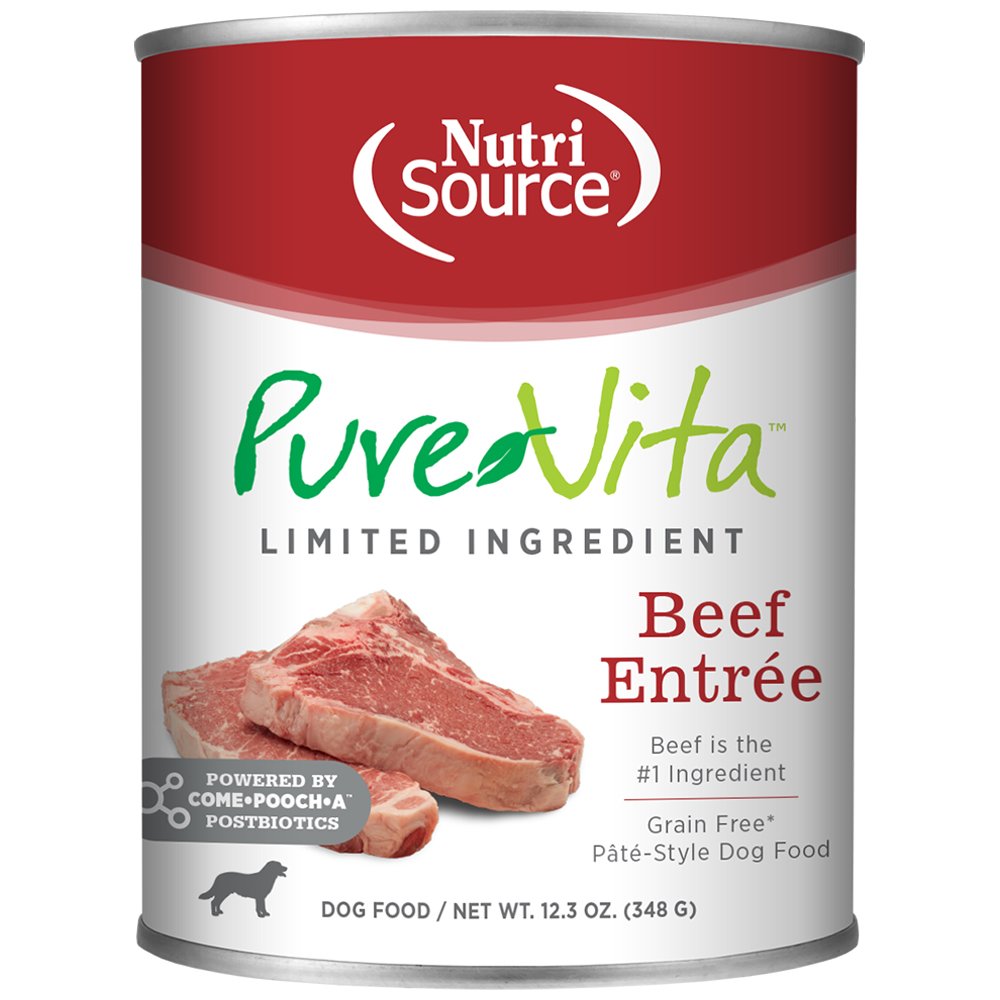 Purevita Limited Ingredient Beef Entrée Pate Canned Dog Food