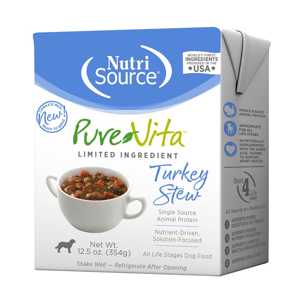 PureVita Grain Inclusive Turkey Stew Wet Dog Food