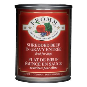 Fromm Four-Star Shredded Beef in Gravy Entree Canned Dog Food