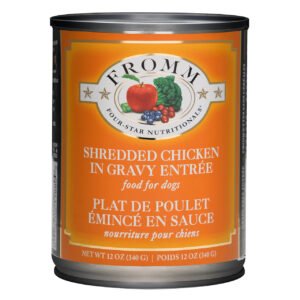Fromm Four-Star Shredded Chicken in Gravy Entree Canned Dog Food