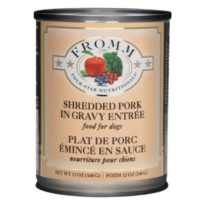 Fromm Four-Star Shredded Pork in Gravy Entree Canned Dog Food