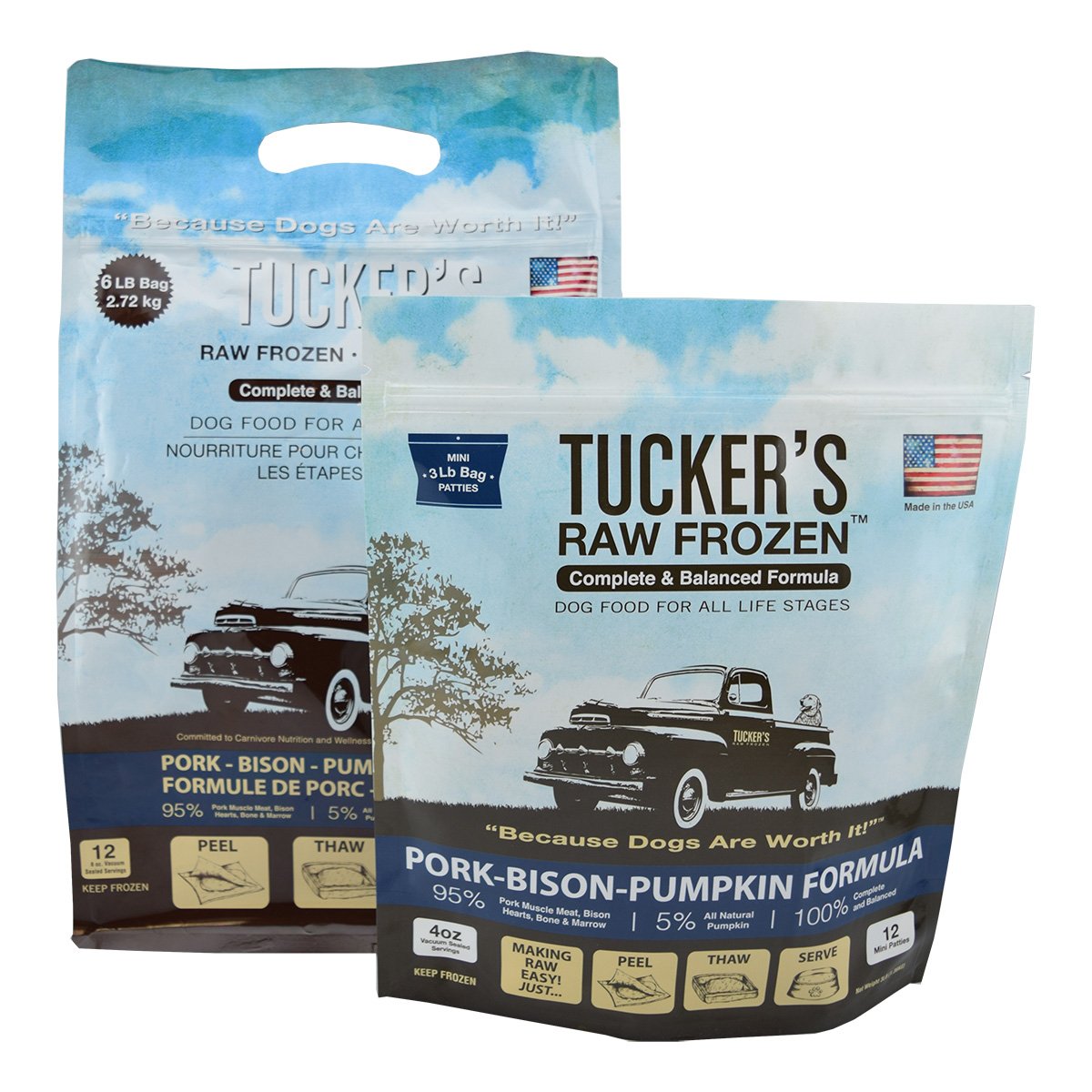 Tucker's Raw Frozen Pork-Bison-Pumpkin Recipe Dog Food