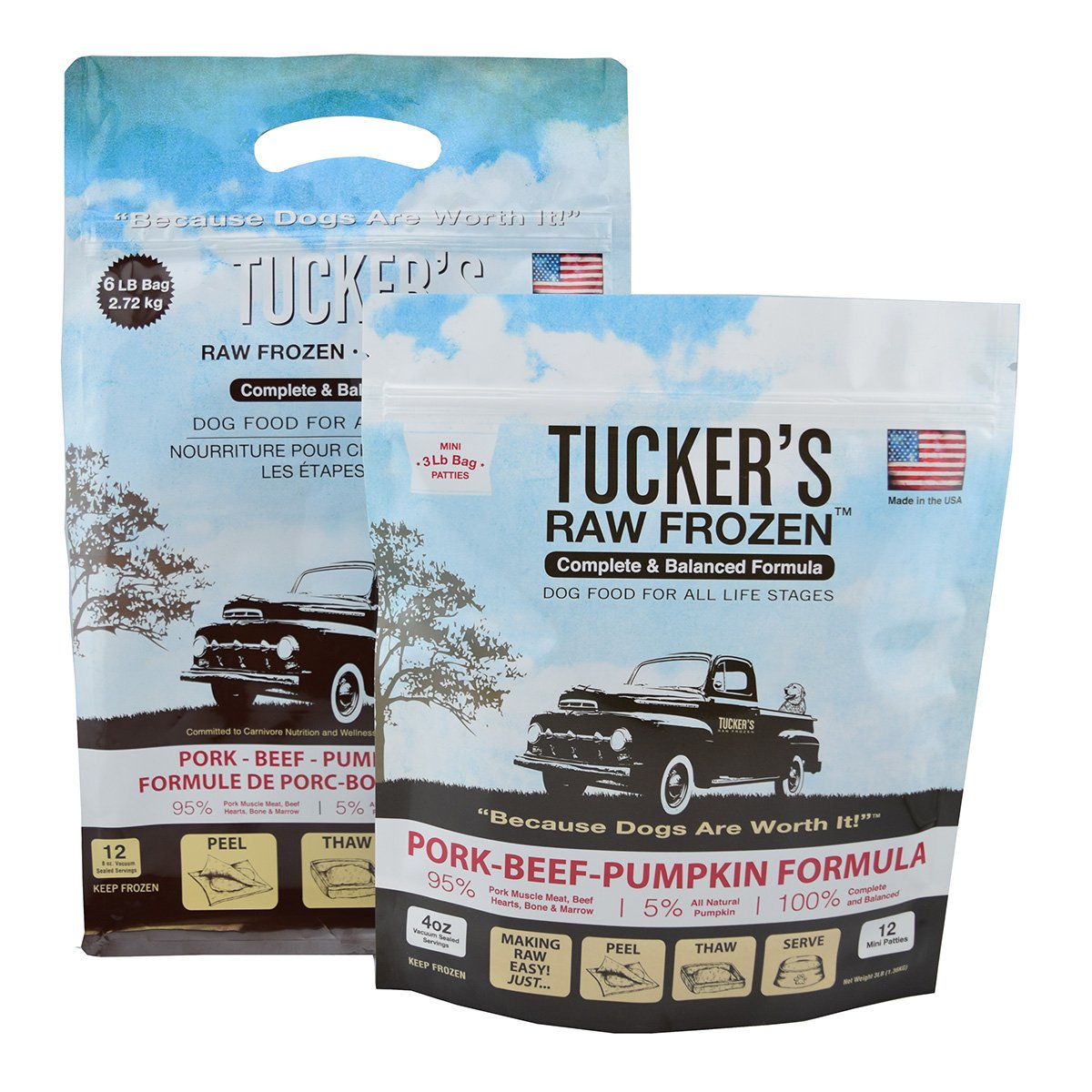 Tucker's Raw Frozen Pork-Beef-Pumpkin Recipe Dog Food