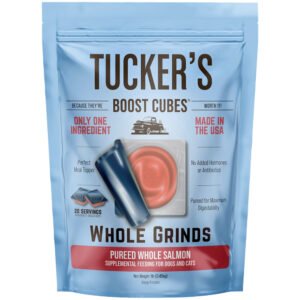 Tucker's Boost Cubes Whole Grinds Pureed Whole Salmon Frozen Dog & Cat Meal Topper